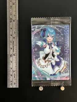 Hoshimachi Suisei Hololive Wafer Card Collection Japanese Vtuber Bandai JAPAN - Image 2