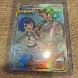 Pokemon TCG Mallow & Lana Cosmic Eclipse Full Art Ultra Rare Card 231/236 NM - Image 1