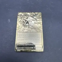 Charizard Pokemon 23K Gold Plated Card Vintage Nintendo 1999 Burger King Promo - Image 2