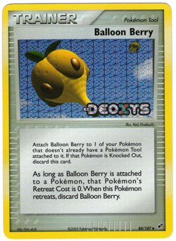 Balloon Berry 84/107 EX Deoxys Reverse Holo Rare Stamped Pokemon Card - Image 1