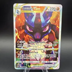 Pokemon TCG Lucario VSTAR SWSH291 Crown Zenith Promo Card Holo NM - Image 1