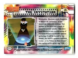 1998 Topps Pokemon Mewtwo Strikes Back Card #13 The Invitation Foil LP - Image 2
