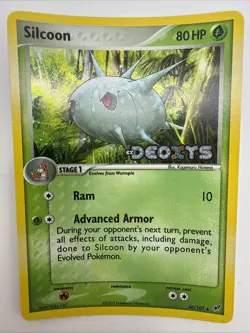 Silcoon 46/107 EX Deoxys Reverse Holo Rare Stamped Pokemon Card - Image 3
