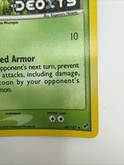 Silcoon 46/107 EX Deoxys Reverse Holo Rare Stamped Pokemon Card - Image 5