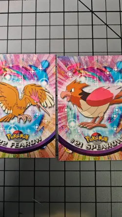 Pokemon 1999 Topps TV Pokemon Cards - #21 spearow & #22 fearow - Image 3