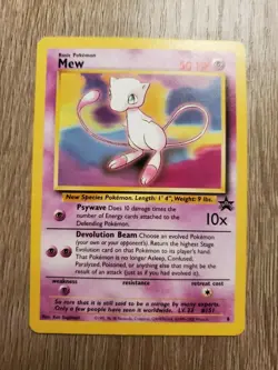 Mew Black Star Promo #8 Non-Holo Pokemon Card NM/Mint 2000 - Image 1