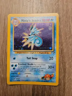Misty's Seadra - 9/132 - Pre-Release Promo HOLO RARE Pokemon Card - Image 1