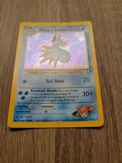 Misty's Seadra - 9/132 - Pre-Release Promo HOLO RARE Pokemon Card - Image 2