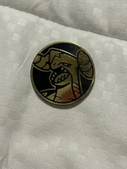 Garchomp Gold Pokemon Card TCG Flip Coin Gold Mirror Holo - Image 1