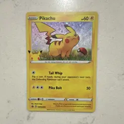 Pokemon TCG Pikachu Black & White BW54 Holo Promo Card Basic Lightning - Image 1
