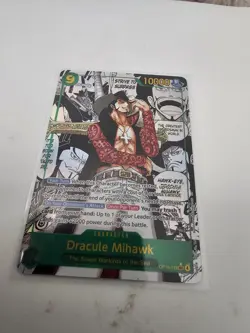 One Piece Card Game TCG Dracule Mihawk (Manga) - The Azure Sea's Seven (OP14) NM - Image 1