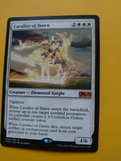 Cavalier of Dawn. Mythic knight Core Set 2020. M20. Magic the Gathering Card. - Image 2