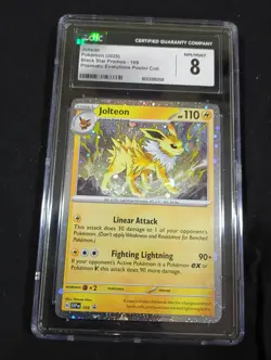 Jolteon Cosmos Holo Black Star Promo Pokemon Card SVP 169 CGC NM/MINT 8 graded - Image 1