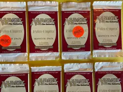 12 MTG Magic the Gathering Fallen Empires Booster Packs 1994 Factory Sealed - Image 3