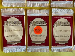 12 MTG Magic the Gathering Fallen Empires Booster Packs 1994 Factory Sealed - Image 4