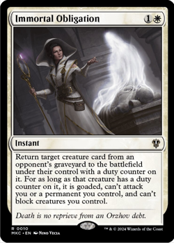 Immortal Obligation Commander: Murders at Karlov Manor Regular - Image 1