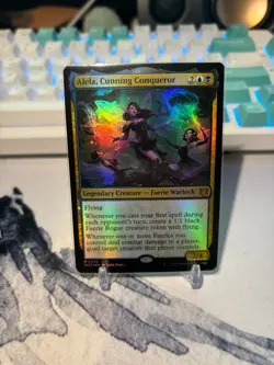 Alela, Cunning Conqueror #3 FOIL Wilds of Eldraine WOC Magic MTG (LP) - Image 1