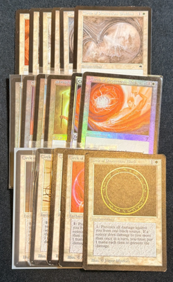 17 Magic the Gathering MTG Circle of Protection Lot Foil Non Foil Beta 7th Ed - Image 1