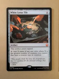 White Lotus Tile Avatar: The Last Airbender Regular NM-M Unplayed 0262 Hoxs - Image 1