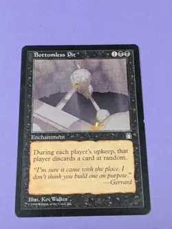 MTG Magic: Stronghold: Bottomless Pit Uncommon - LP - Image 1