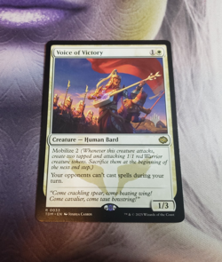 Voice of Victory Promo - Tarkir: Dragonstorm TDM MTG Magic - Near Mint - Image 1