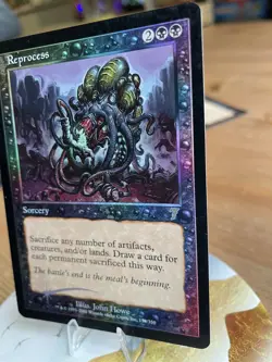 MTG rare foils Reprocess 7th, Chain of Smog, Parallax Nexus, Stronghold Assassin - Image 4