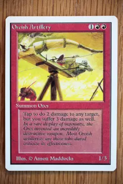 Orcish Artillery / Unlimited *NM Unplayed* (English Magic the Gathering MTG) - Image 1