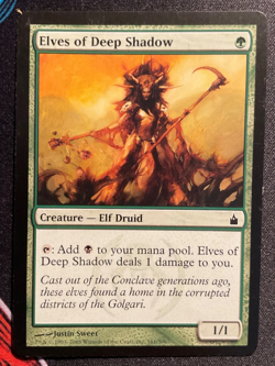 MTG Elves of Deep Shadow - Ravnica: City of Guilds Regular Common LP+ - Image 1
