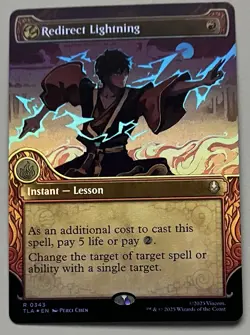 MTG Avatar: TLA Redirect Lightning Instant - Lesson RARE FOIL #0343 - Image 1