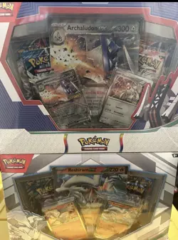 Pokemon Box Set Lot - Kyurem, Melmetal, Archaludon & Reshiram -32 Packs Total - Image 4