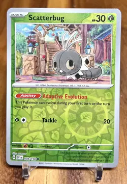 Scatterbug 008/198 SV1 Scarlet & Violet Base Reverse Holo Pokemon Card NM - Image 1