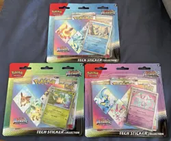 Prismatic Evolutions Tech Sticker Collection Lot of 3 Pokemon TCG Factory Sealed - Image 1