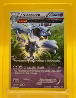 👁Nidoqueen 69/160 (Omega) XY Primal Clash Pokemon Card 2015 TCG LP/EX Psychic - Image 1