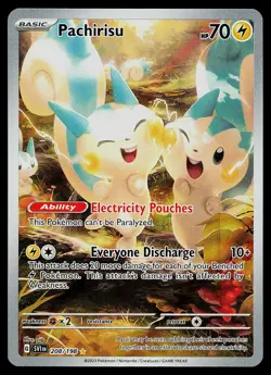 Pokemon Card - Pachirisu Scarlet & Violet 208/198 Holo Illustration Rare - Image 1
