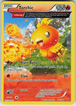 Pokemon Torchic (Omega) 26/160 XY - Primal Clash Uncommon NM - Image 1