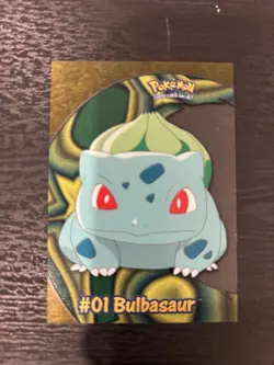 Pokemon Card: 2000 Topps #1 Bulbasaur PC2 Clear Card - Image 2