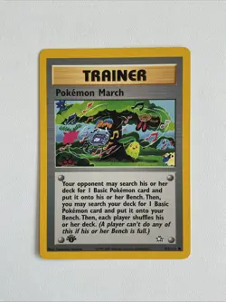 Trainer Pokemon March 1st Edition Neo Genesis WOTC LP - Image 1