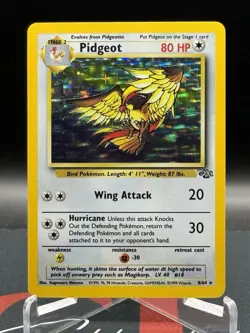 1999 Pokemon Pidgeot 8/64 Jungle Unlimited Holo Rare LP - Image 1