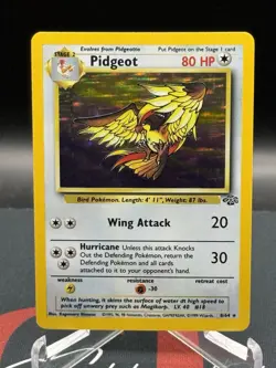 1999 Pokemon Pidgeot 8/64 Jungle Unlimited Holo Rare LP - Image 2