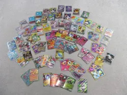 Pokemon TCG Card Lot of 80 Cards Full Arts V VMAX EX Radiant Rare Foil Holo - Image 1