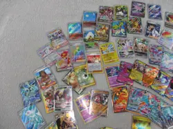 Pokemon TCG Card Lot of 80 Cards Full Arts V VMAX EX Radiant Rare Foil Holo - Image 2