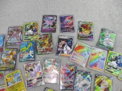 Pokemon TCG Card Lot of 80 Cards Full Arts V VMAX EX Radiant Rare Foil Holo - Image 3