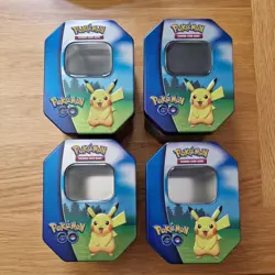 POKEMON GO - Pikachu - Empty tins x 4. - Image 1