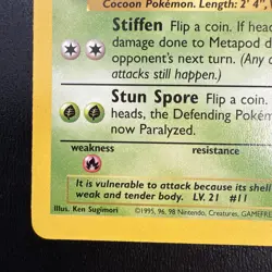FREE SHIPPING Pokemon TCG - Metapod 54/102 Base Set common - Image 5