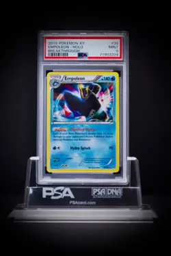 2015 Pokemon XY Breakthrough 38 Empoleon Holo PSA 9 - Image 1