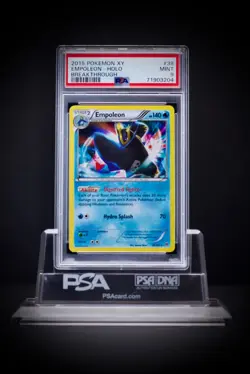 2015 Pokemon XY Breakthrough 38 Empoleon Holo PSA 9 - Image 2