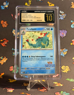 Feraligatr 213 Illustration Contest Black Star Promo CGC PRISTINE 10 ⭐ PSA 10 - Image 1
