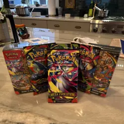 2 Pokemon mega evolution booster bundle+ mega evolution/phantasmal flames packs - Image 1