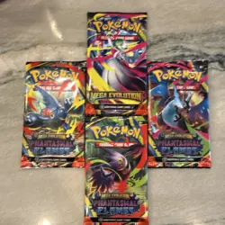 2 Pokemon mega evolution booster bundle+ mega evolution/phantasmal flames packs - Image 2