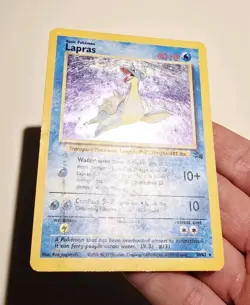 Pokemon Lapras Fossil 10/62 Holo Rare DMG - Image 3